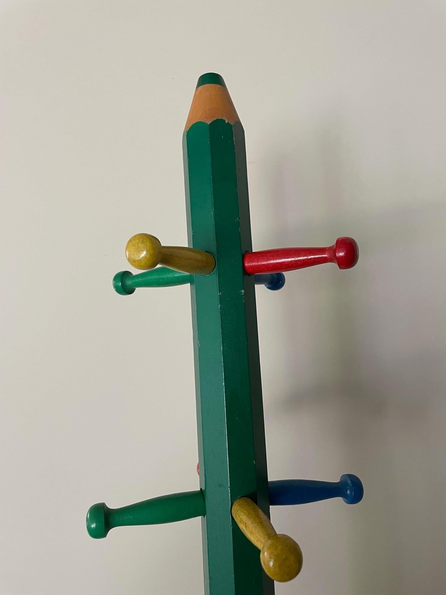 Children's pencil coat hanger by Pierre Sala In Good Condition For Sale In Nivelles, BE