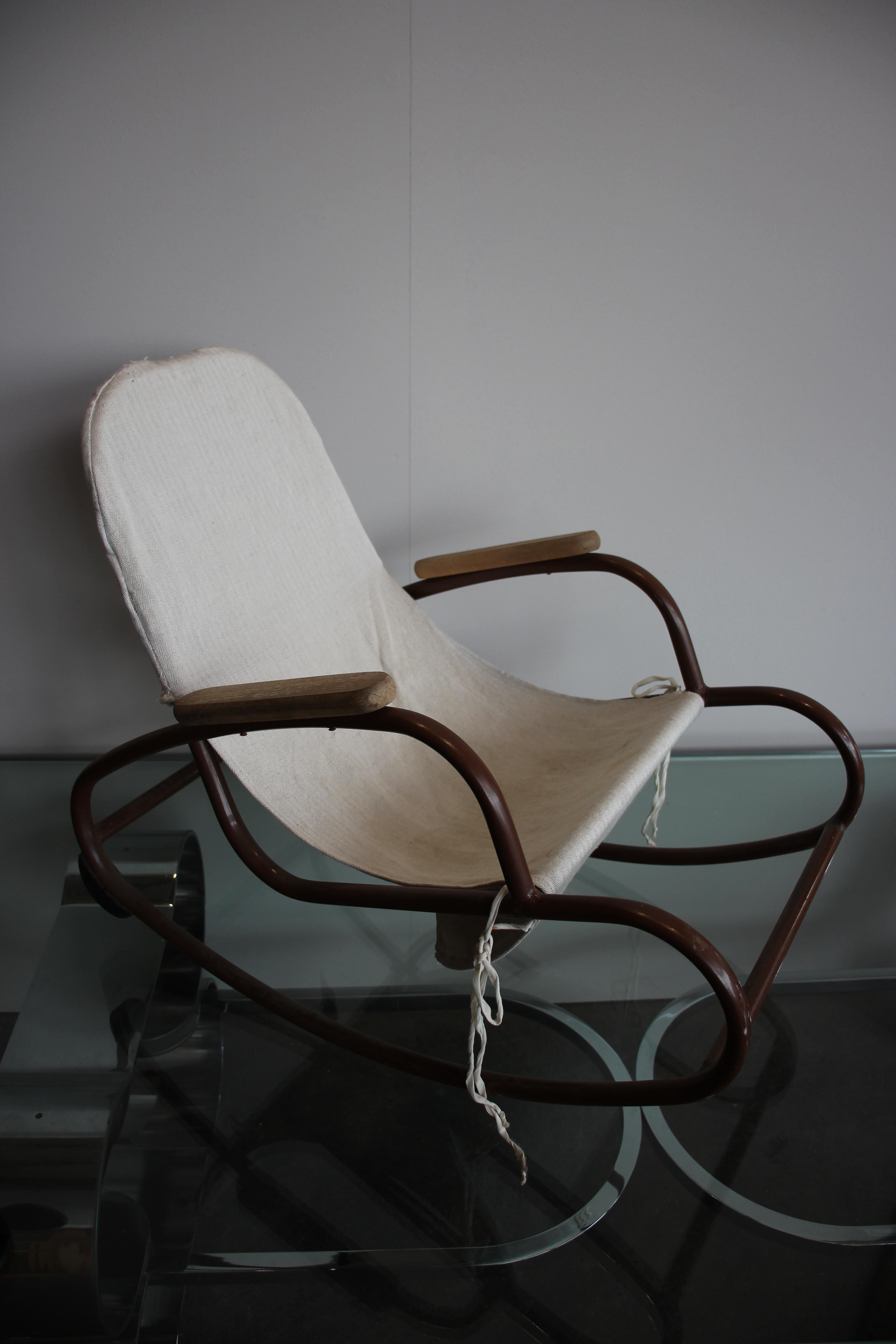 Mid-century Children's Rocking Chair, Czech Design,  5