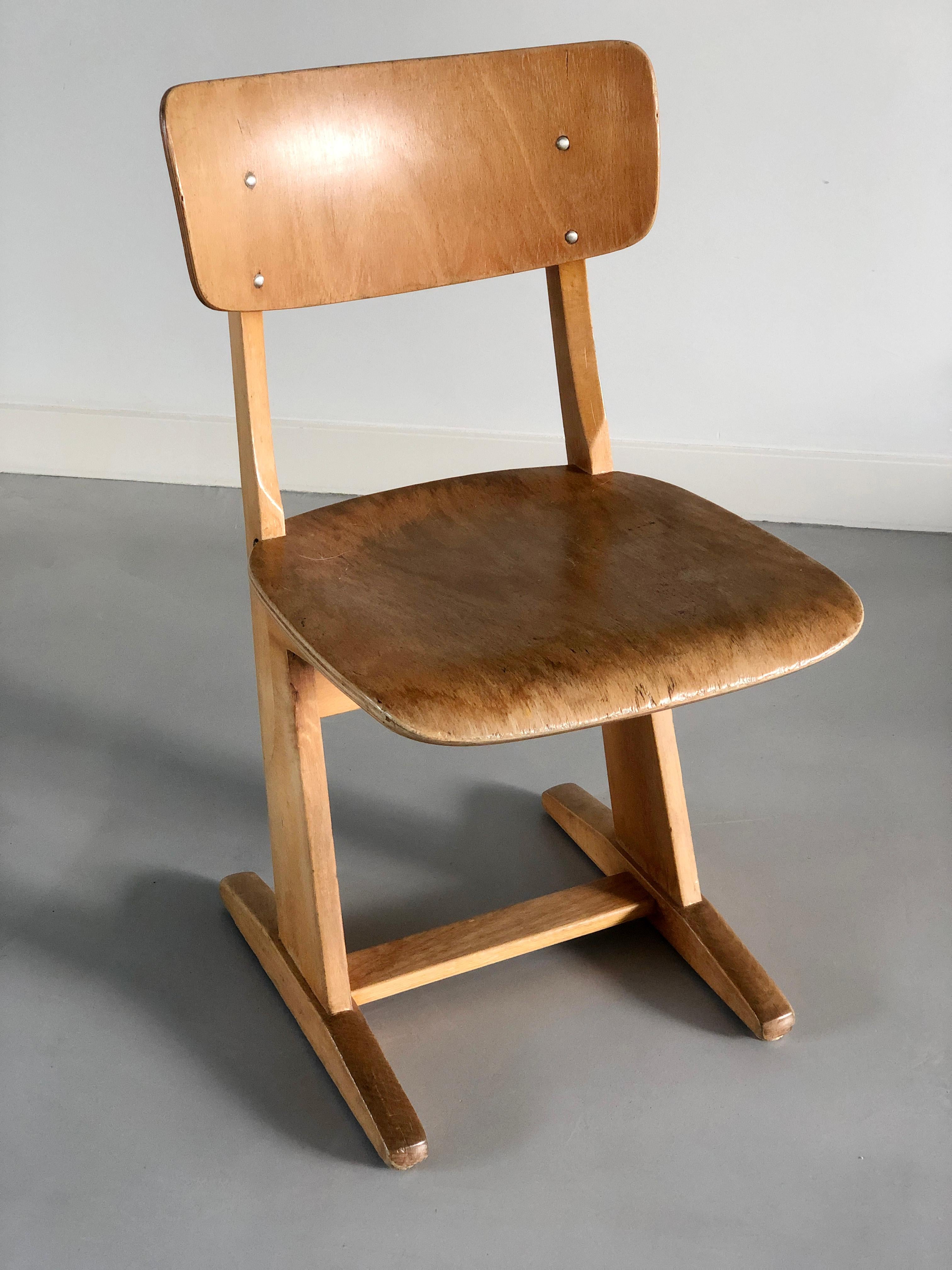 Children's School Chair by Karl Nothhelfer for Casala 1969 For Sale 6