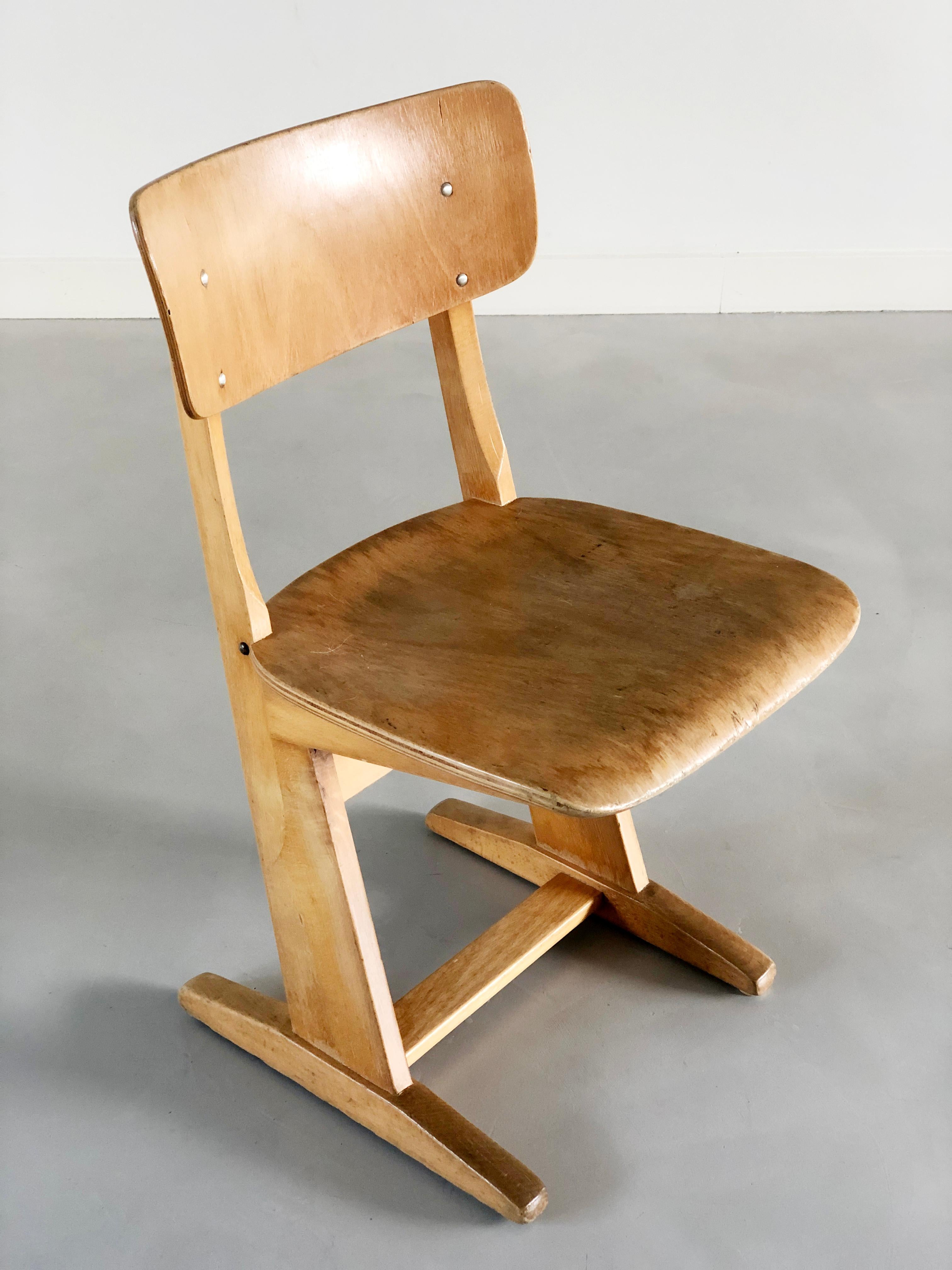 German Children's School Chair by Karl Nothhelfer for Casala 1969 For Sale