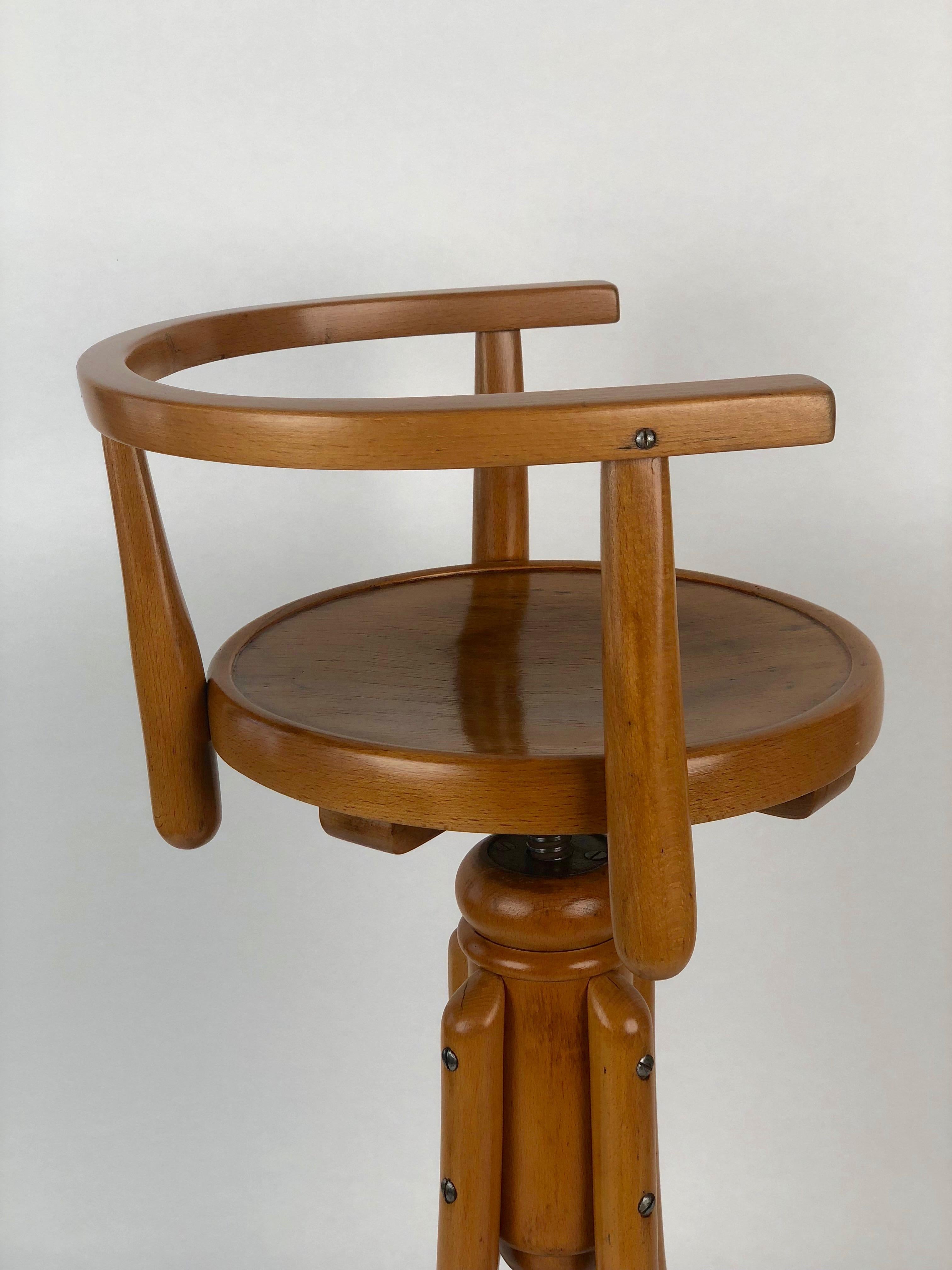 Austrian Children's Stool from Thonet for the Barber Shop For Sale