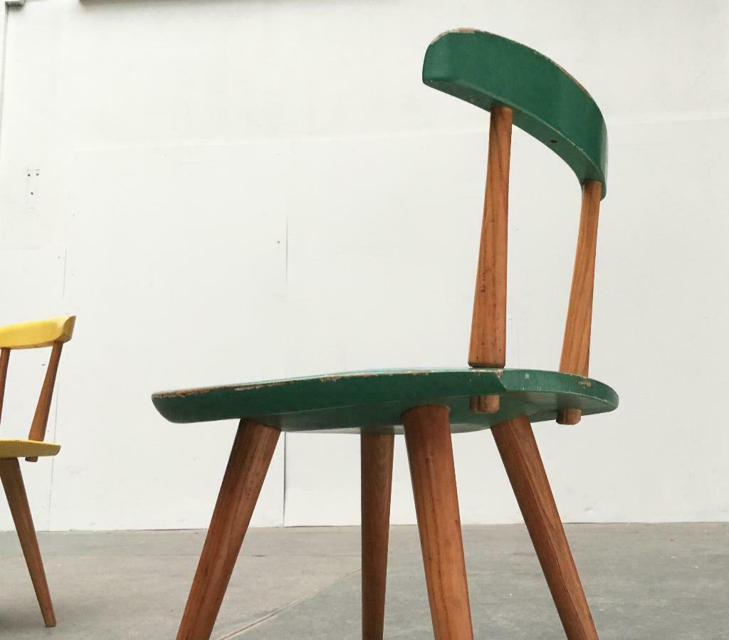 Milieu du XXe siècle Ensemble table et chaises pour enfants par Karla Drabsch pour Kleid & Raum, années 1950, lot de 5 en vente