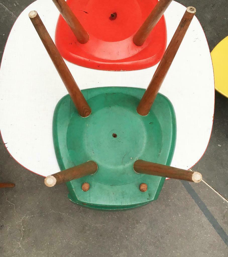 Ensemble table et chaises pour enfants par Karla Drabsch pour Kleid & Raum, années 1950, lot de 5 en vente 2