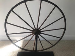 Children's Wagon Wheel, Late 19th Century, on Later Custom Base