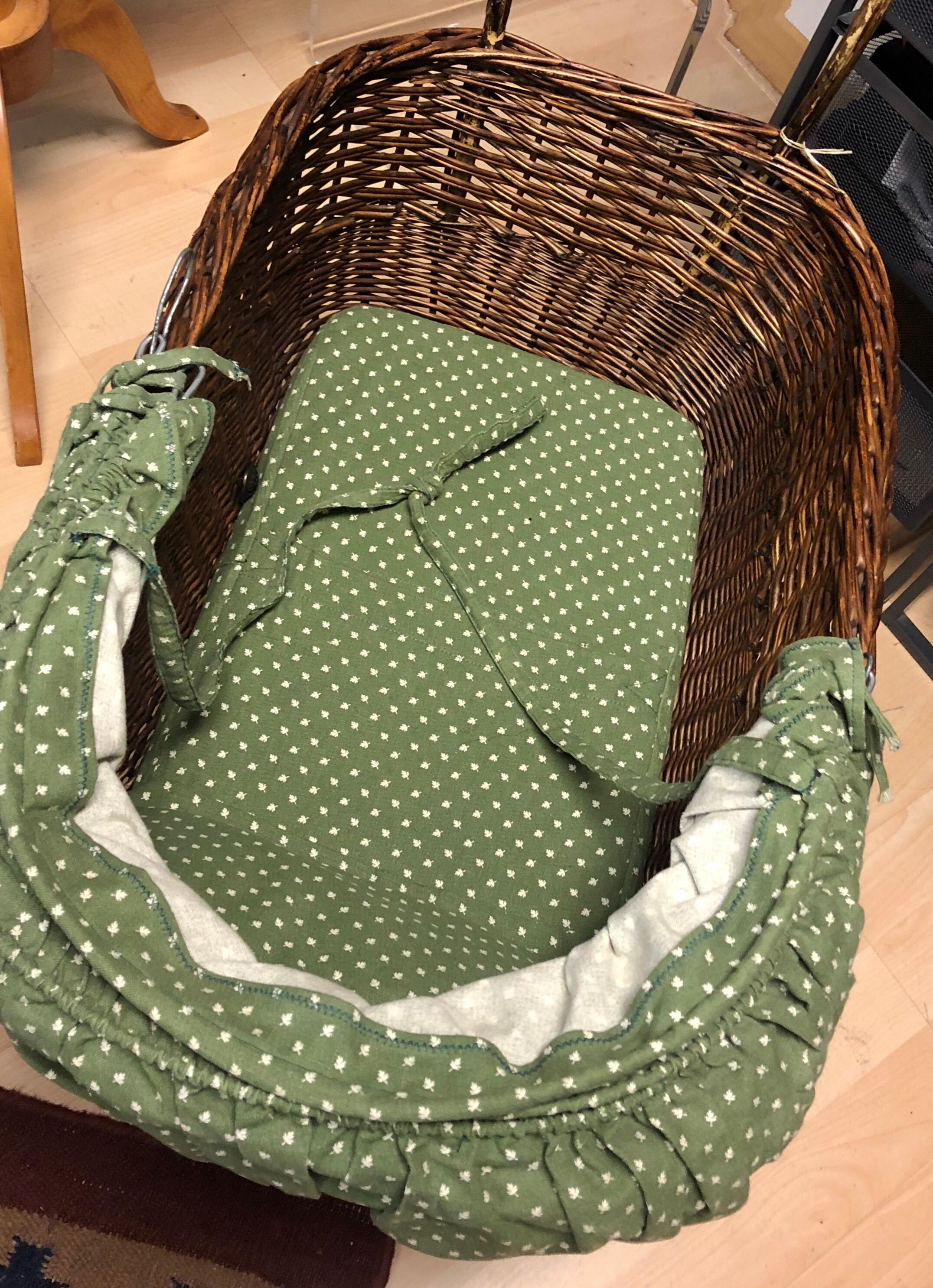 wicker doll pram