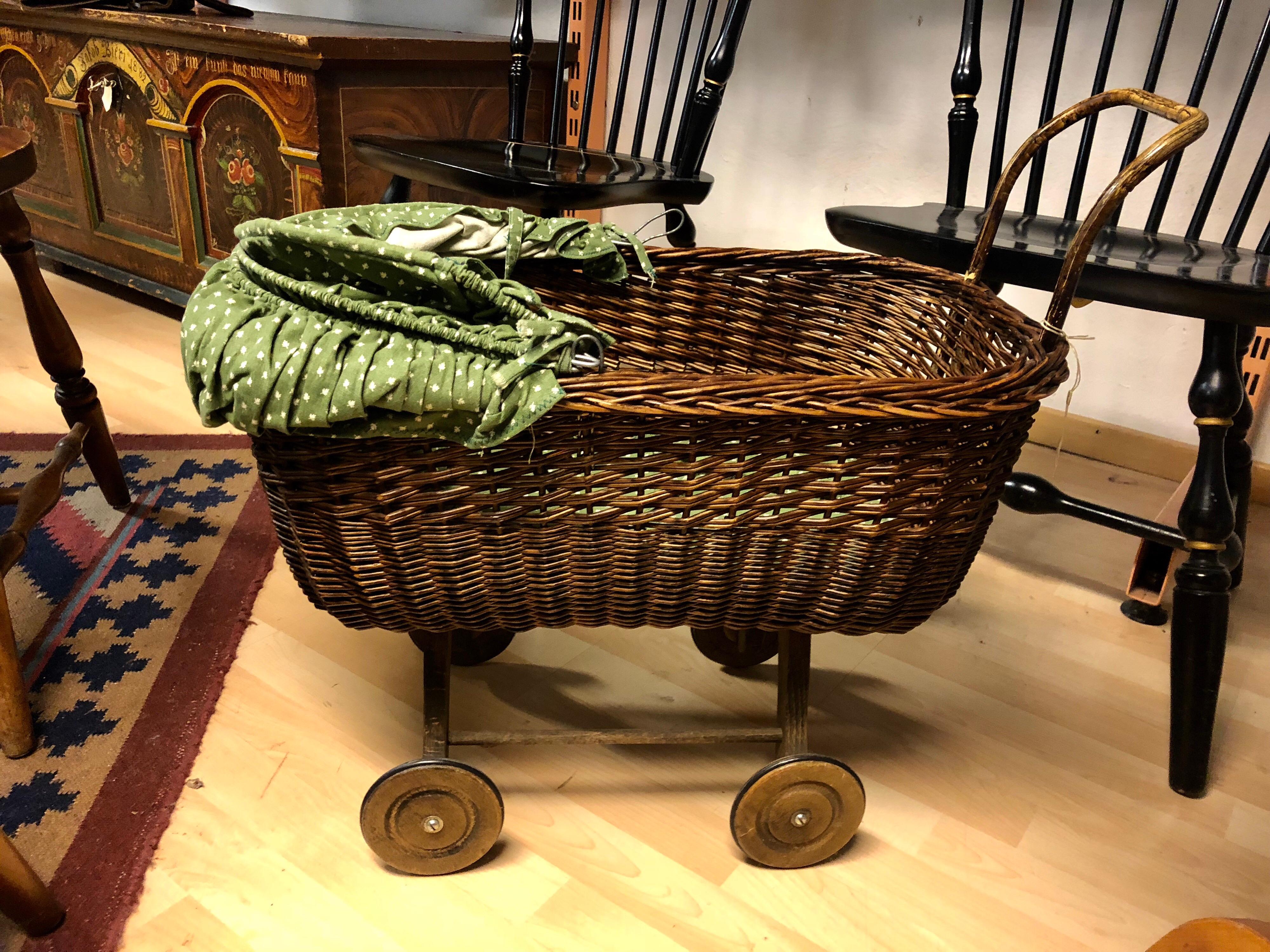 wicker doll stroller usa
