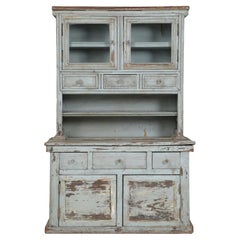 Child's American Painted Pine Cupboard Completely Original and Quite Very Rare