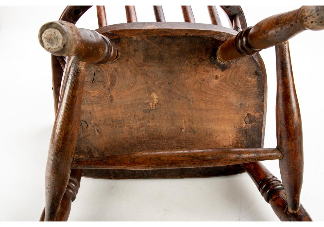 Unknown Child’s Antique Oak Windsor Chair For Sale