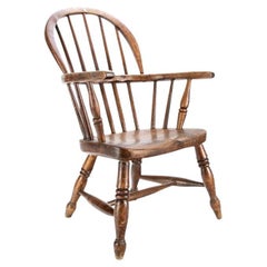 Child��’s Antique Oak Windsor Chair