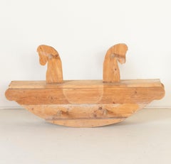 Child's Antique Wooden Rocking Horse or Seesaw