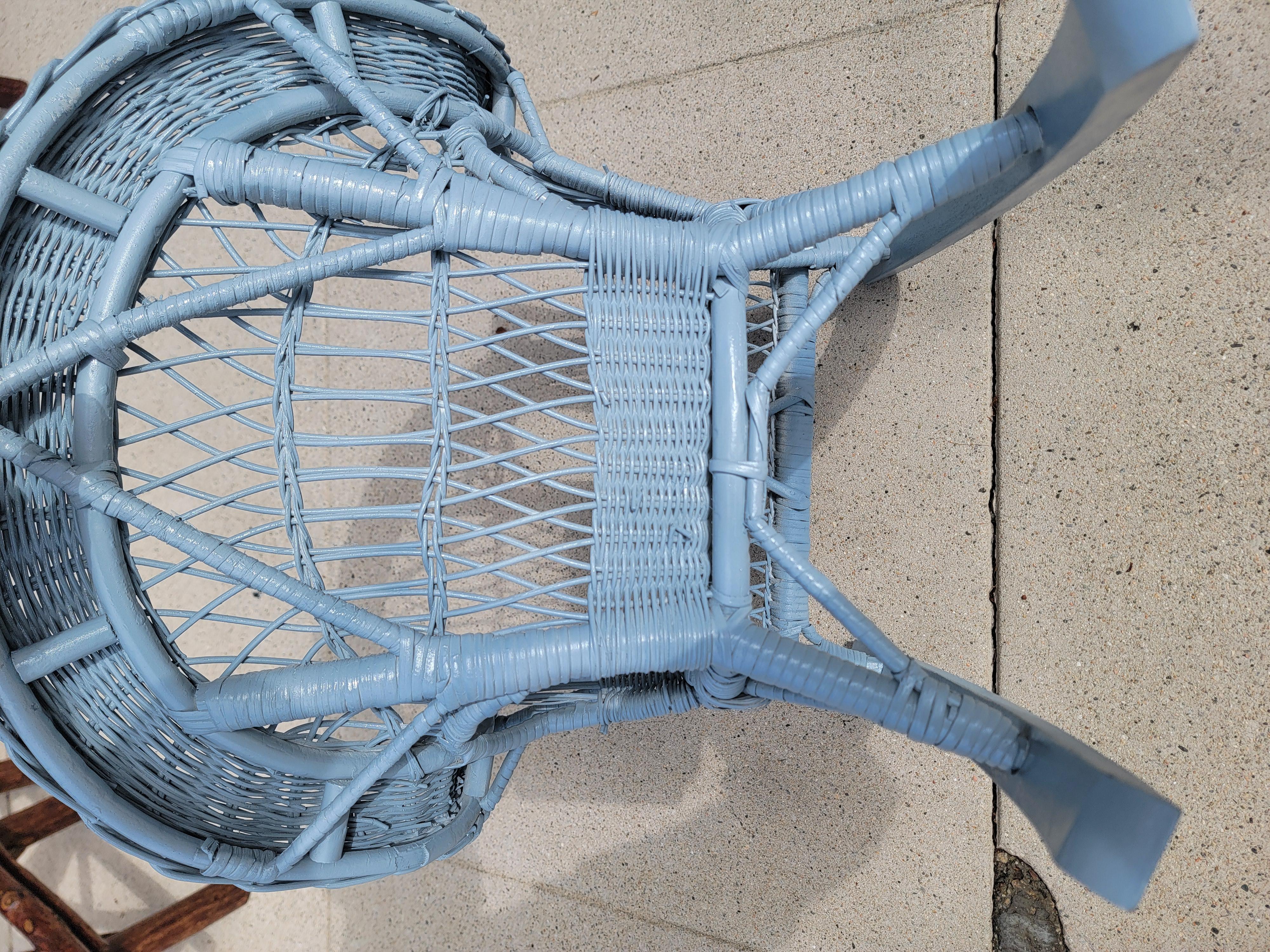 Silla mecedora de mimbre Bar Harbor para niños en venta 2