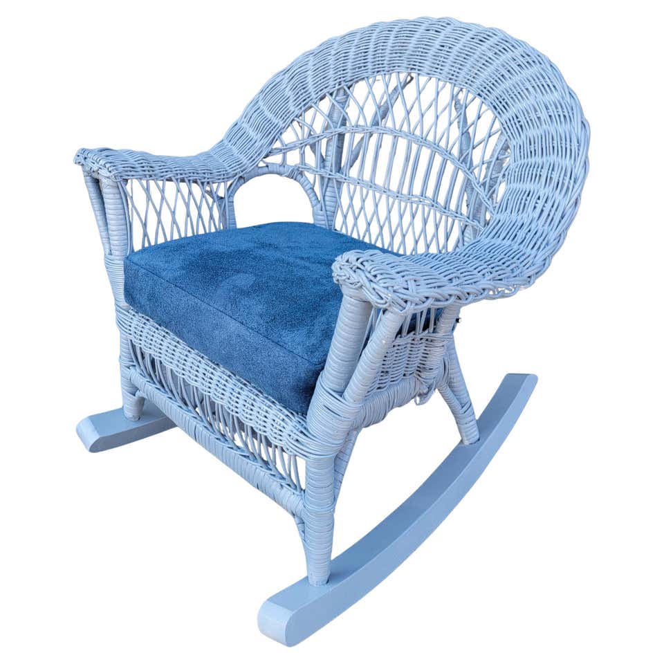 Wicker Car Rocker Bar Harbor Wicker Rocker For Sale at 1stDibs | antique wicker rocker ...