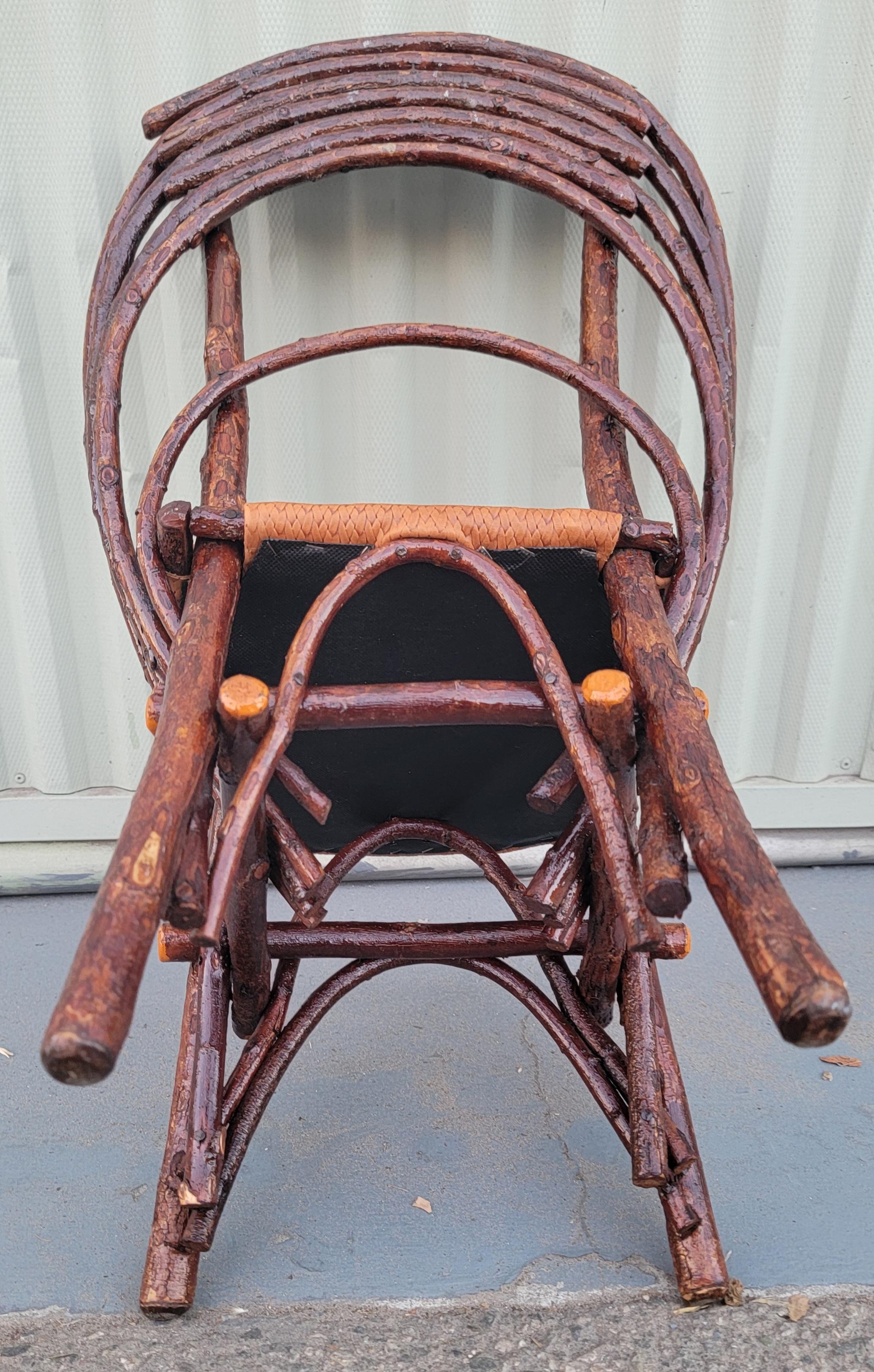 Child's Bent Wood /Twig Wood Chair In Good Condition For Sale In Los Angeles, CA