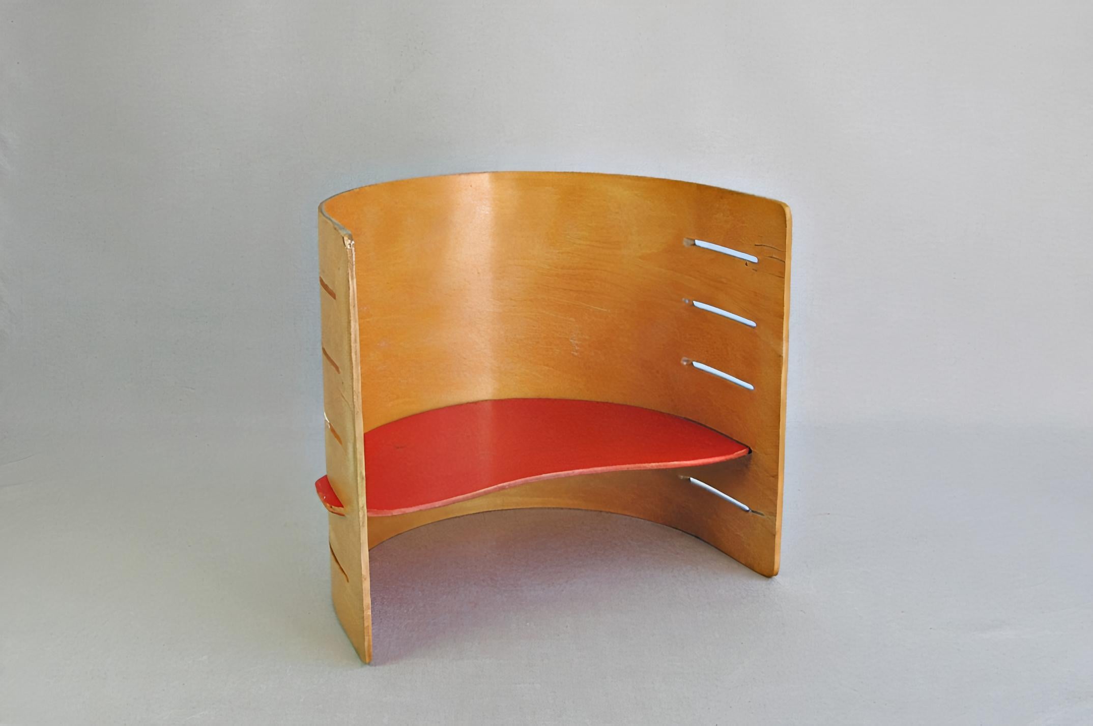 Mid-Century Modern Child's Chair by Architect Kristian Vedel, Denmark, 1956 For Sale