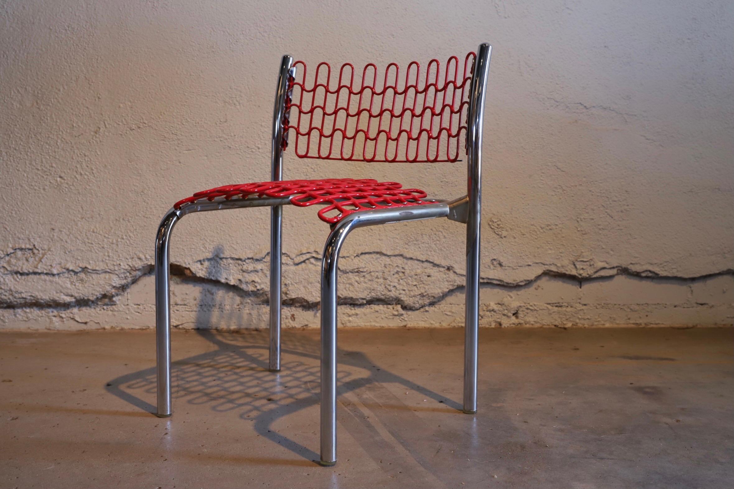 Metal Childs Chair by David Rowland for Thonet For Sale