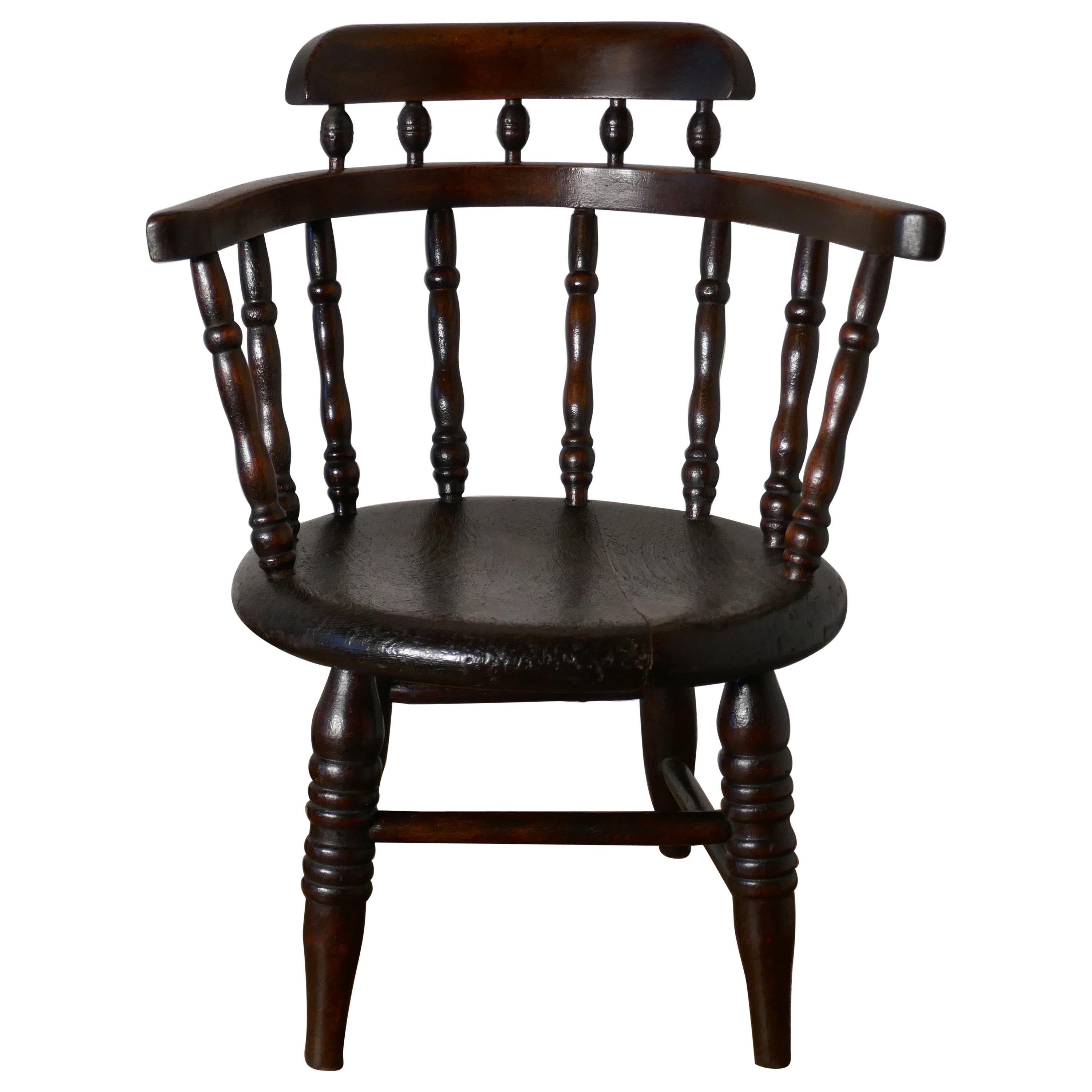 Childs Chair, in the Style of a Captain’s Chair For Sale