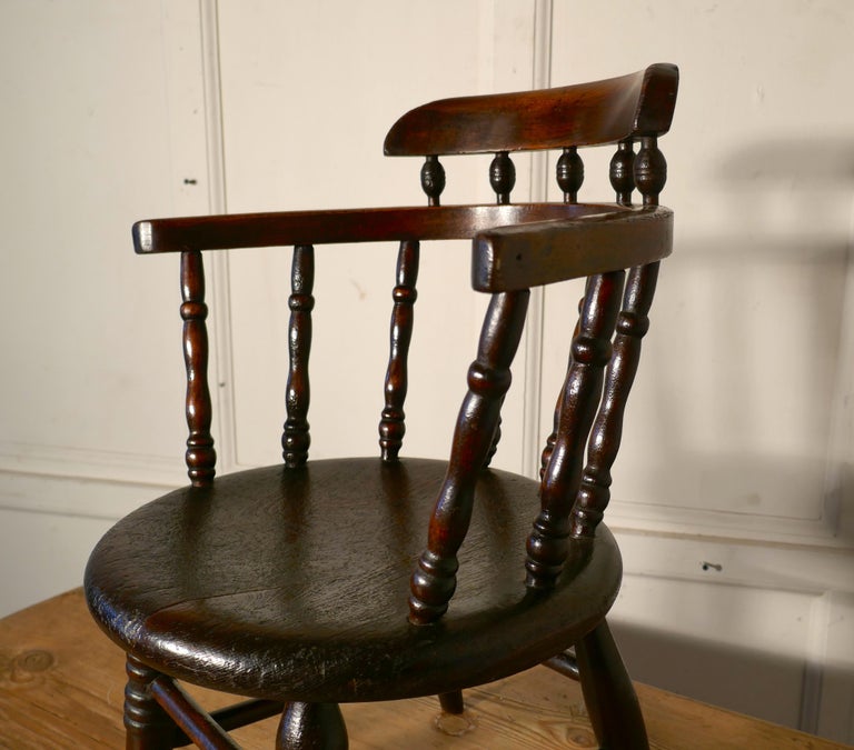 Childs Chair in the Style of a Captain s Chair For Sale at
