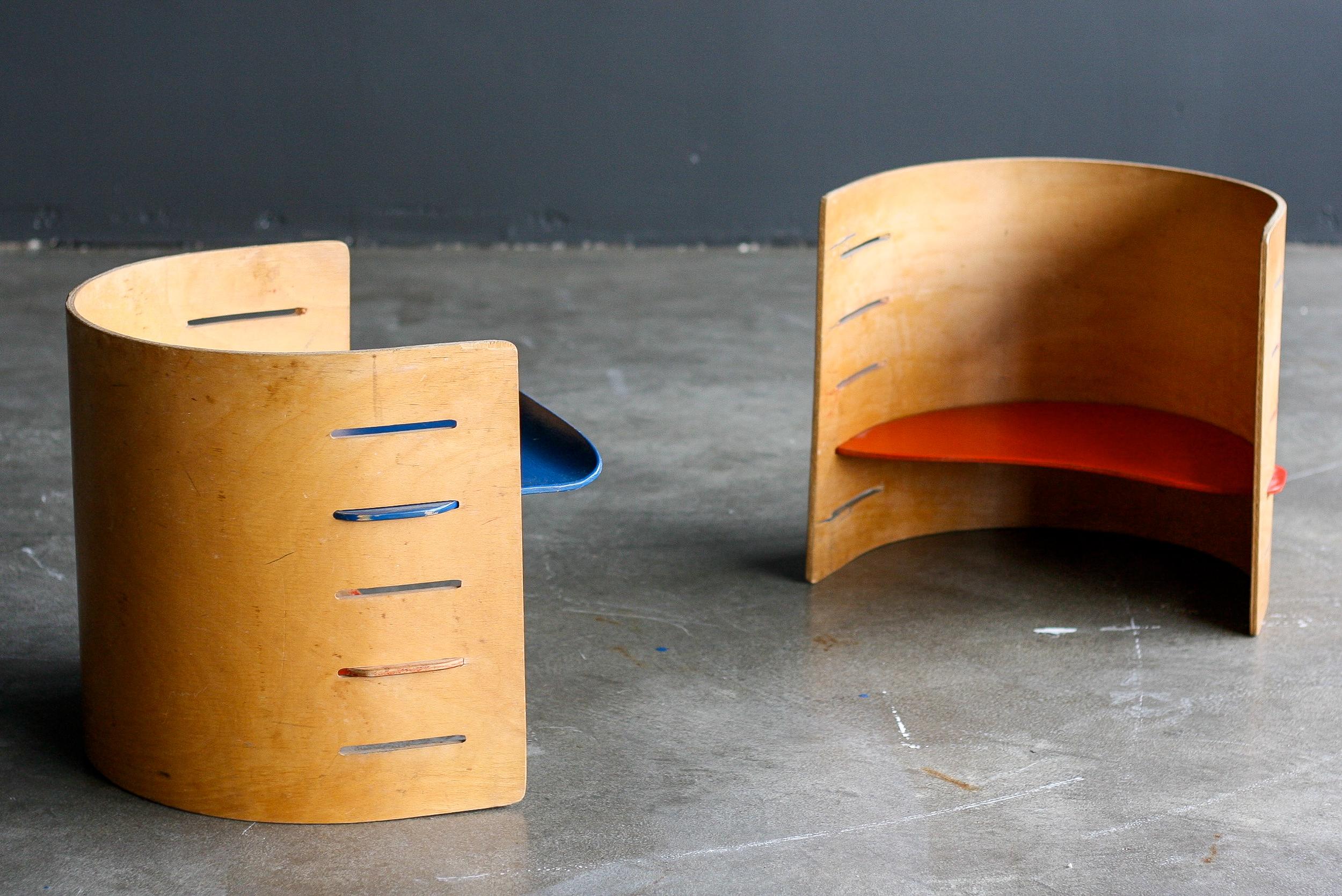 Danish Child's Chairs by Kristian Vedel for Torben Orskov, 1957