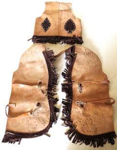 Child's Cowboy Outfit (Original Box) & Leather Cowboy Boots American, Ca.1950