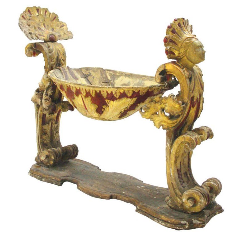 Exceptional 17th Century Italian wooden Crib at 1stdibs