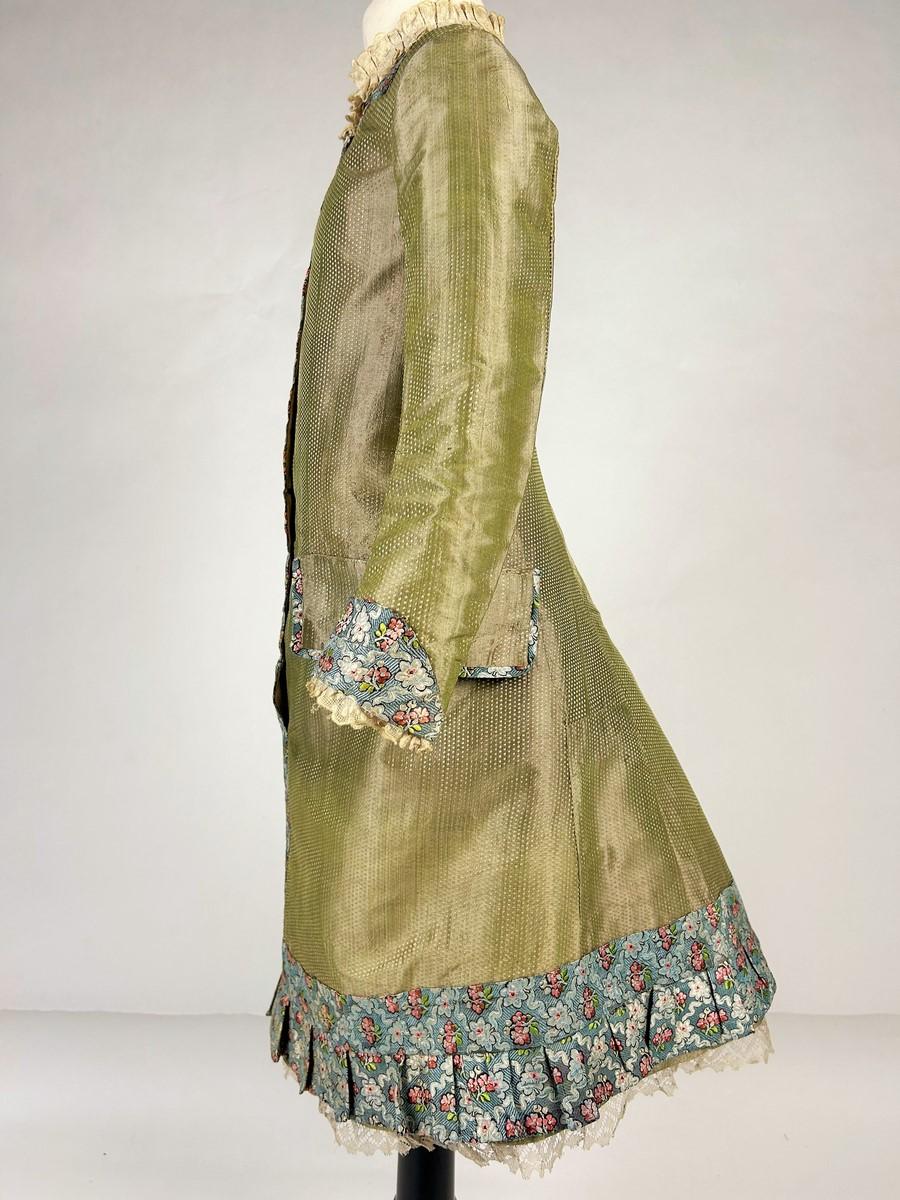 Child's dress for a boy in taffeta and brocade silks - France Circa 1870 For Sale 9