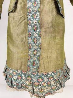 Child's dress for a boy in taffeta and brocade silks - France Circa 1870