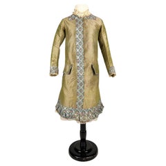 Vestido de niño en tafetán y sedas brocadas - Francia Circa 1870