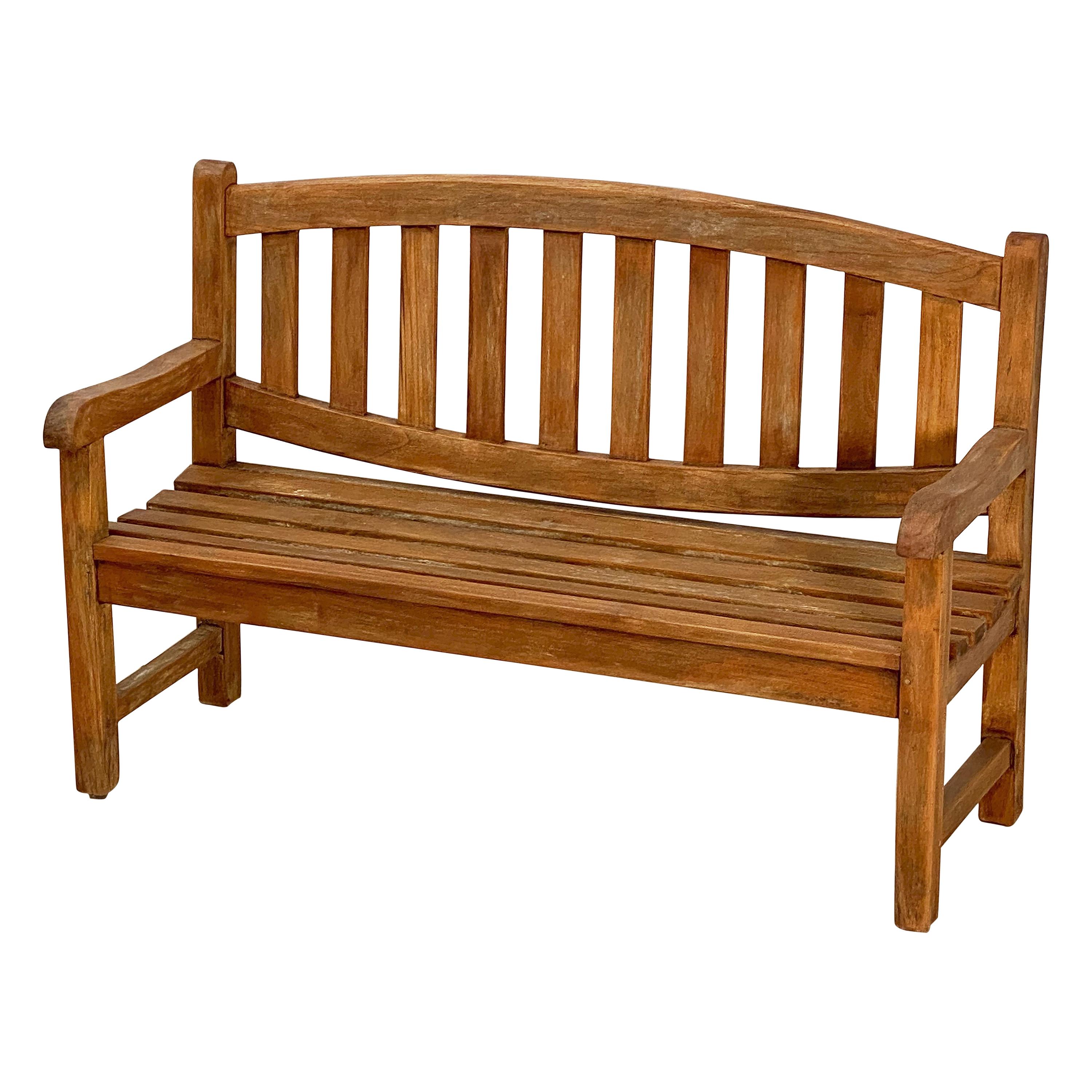 Child's Garden Bench of Teak from England