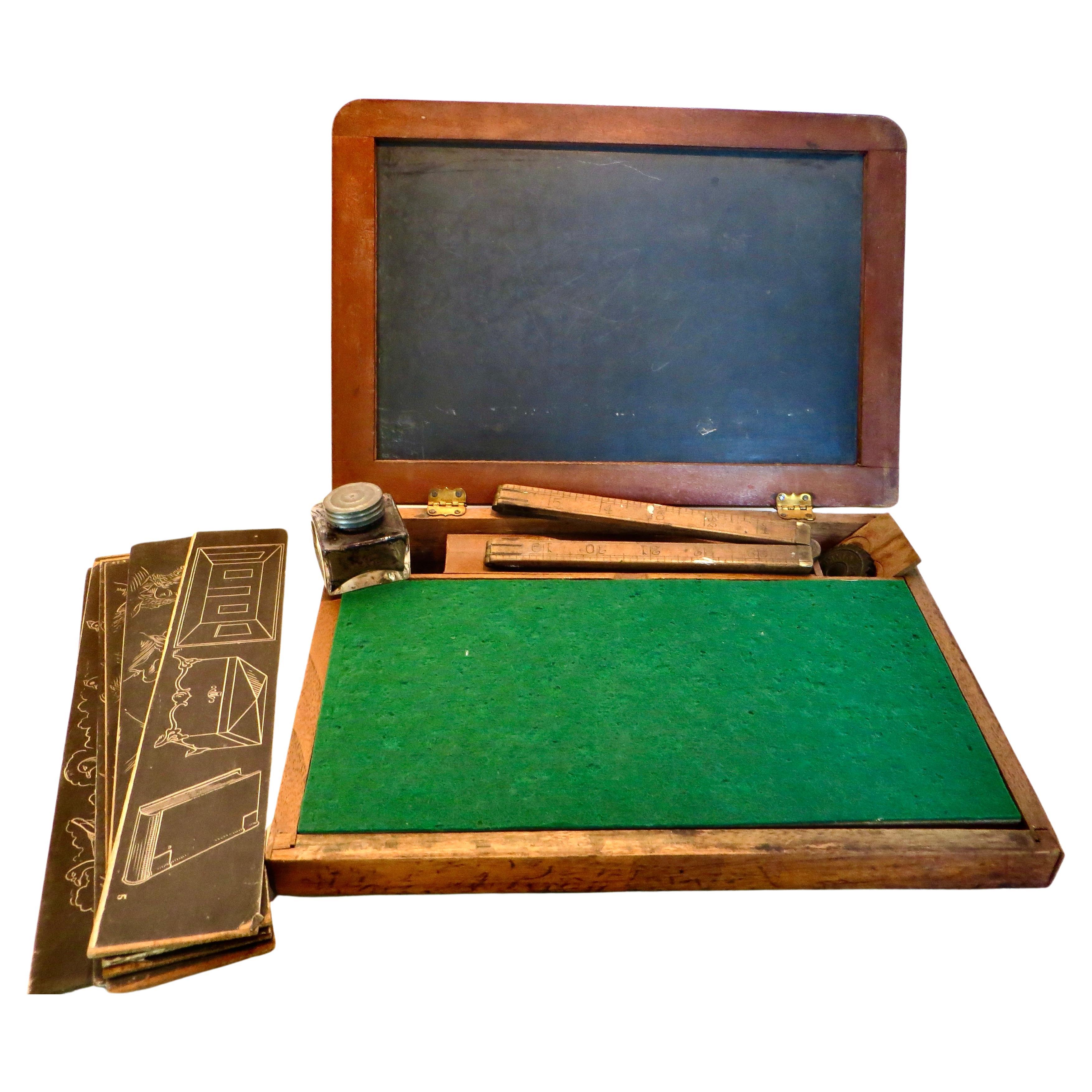 Planche de table d'apprentissage pour enfant, accessoires de bureau en ardoise de l'école d'écriture C1875