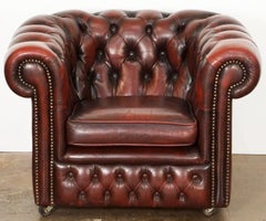 Child's Leather Chesterfield Club Chair from England