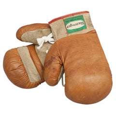 Vintage Child's Leather Slazenger Boxing Gloves