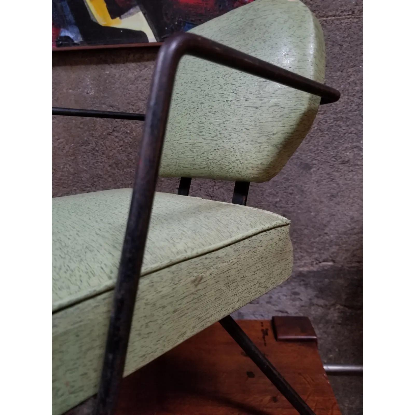 Iron Child's Lounge Chair Mid-Century Modern For Sale