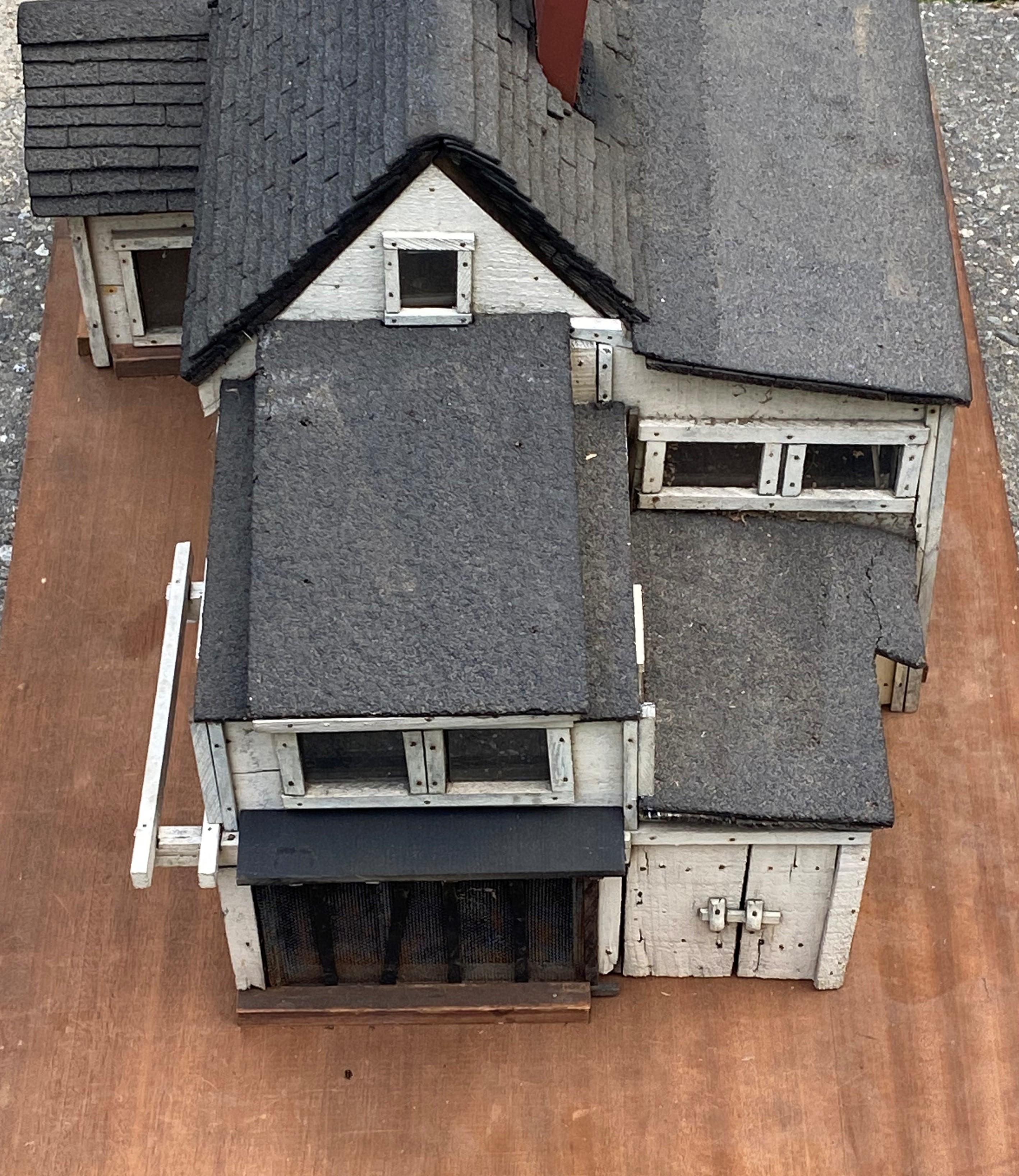 Miniature House model, wood, shingles from New England collection.