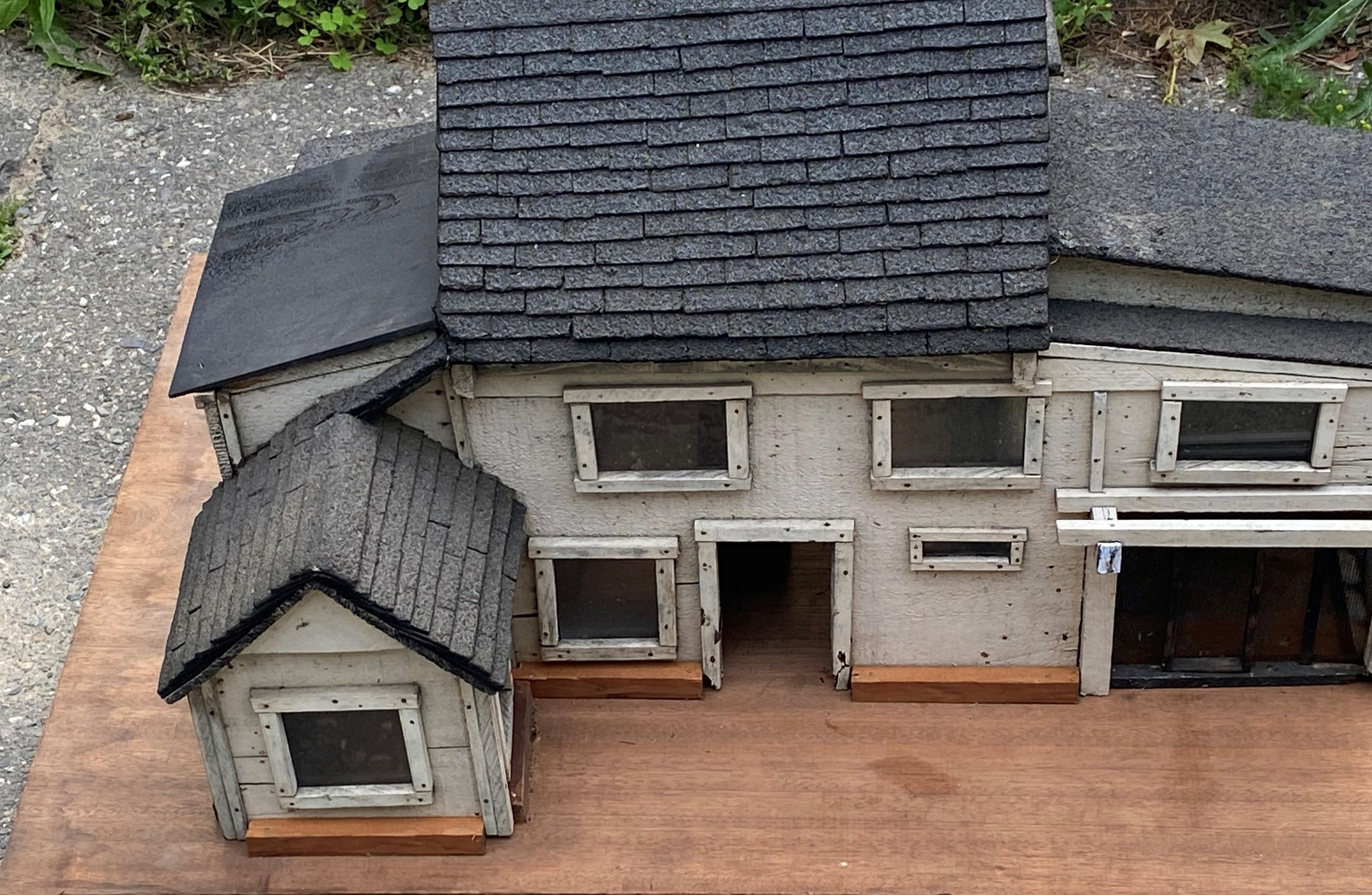 Boxwood Child's Miniature House Model, Late 19th C