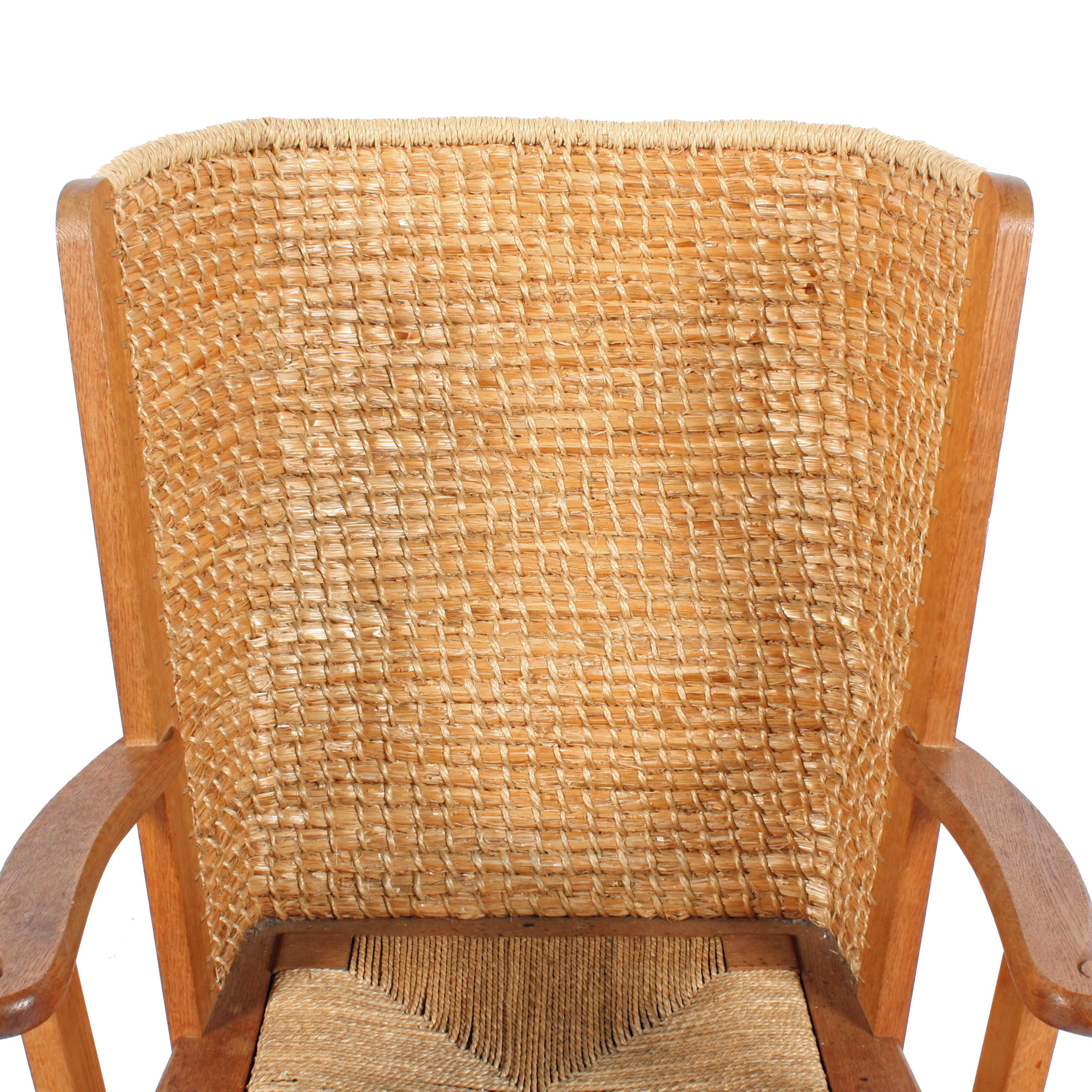 Late 20th Century Child's Oak Orkney Chair For Sale