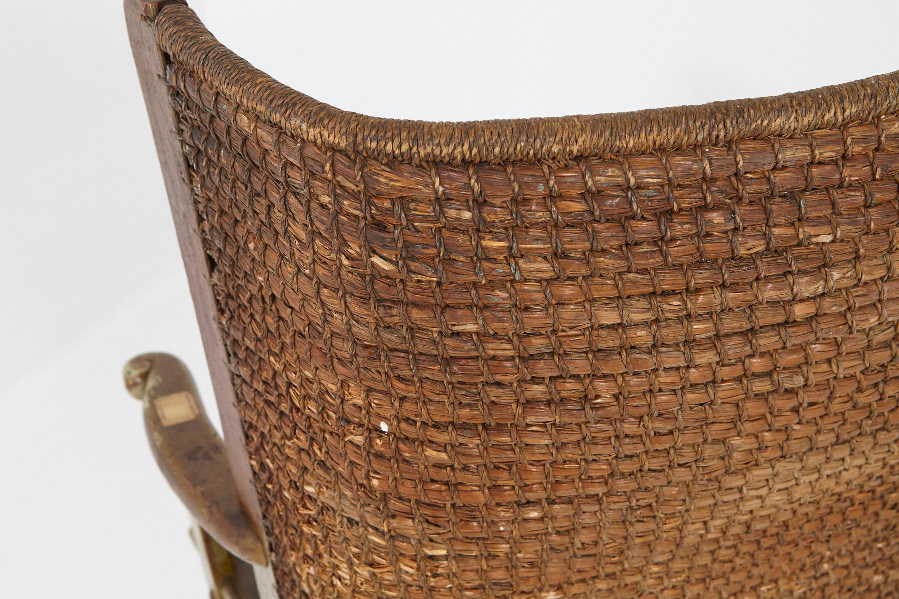 Child's Orkney Chair with Hand Woven Straw Back, Scotland, 19th Century For Sale 4