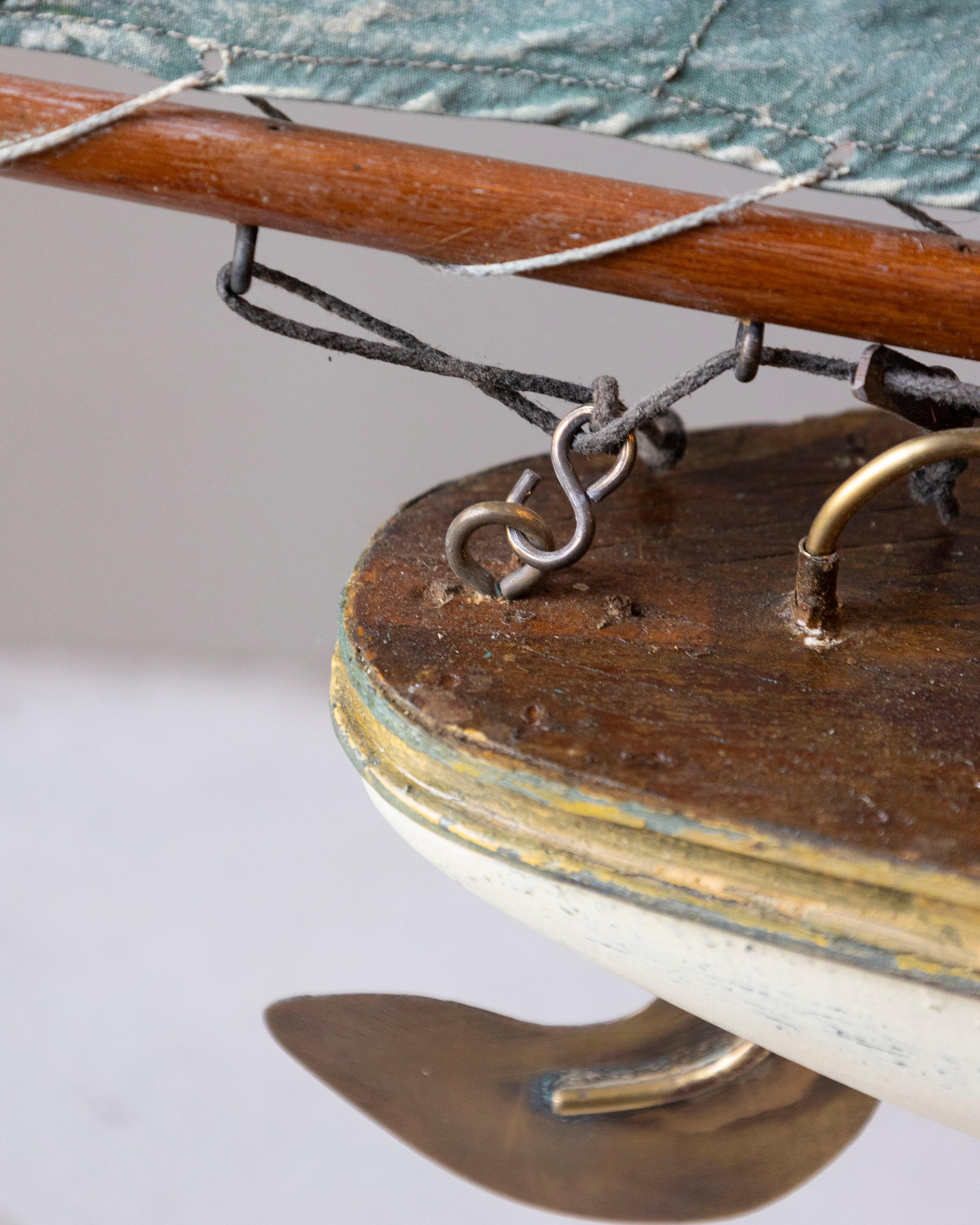 Metal Child's Pond Yacht For Sale