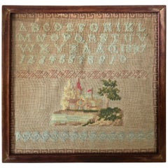 Child's Sampler, American Dated "1887"