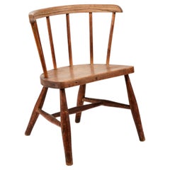 Child's spindle-back chair ercol george nakashima style elm mid century