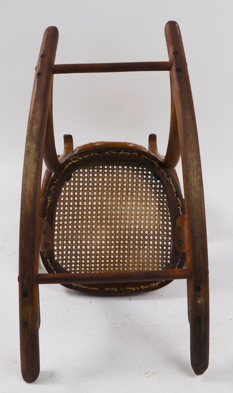 Austrian Child’s Thonet Rocking Chair For Sale