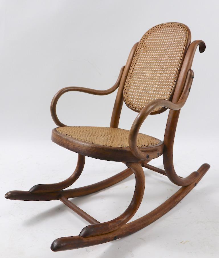 20th Century Child’s Thonet Rocking Chair For Sale