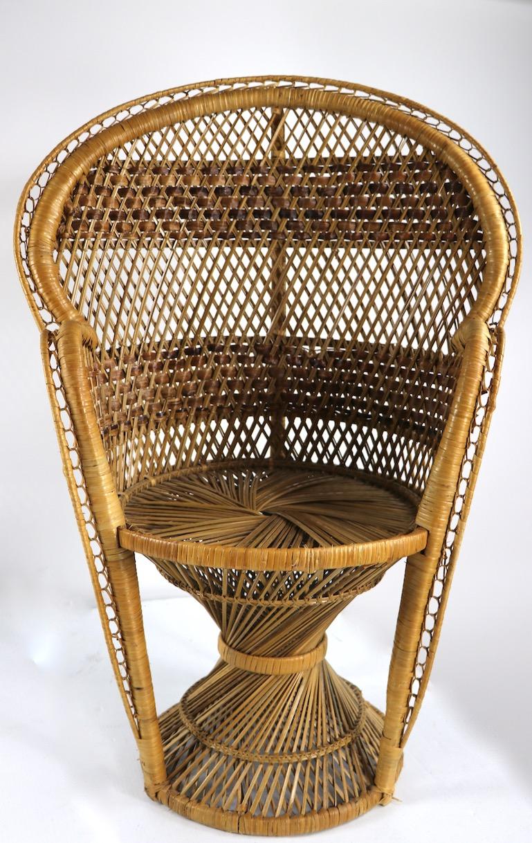 child size wicker chair