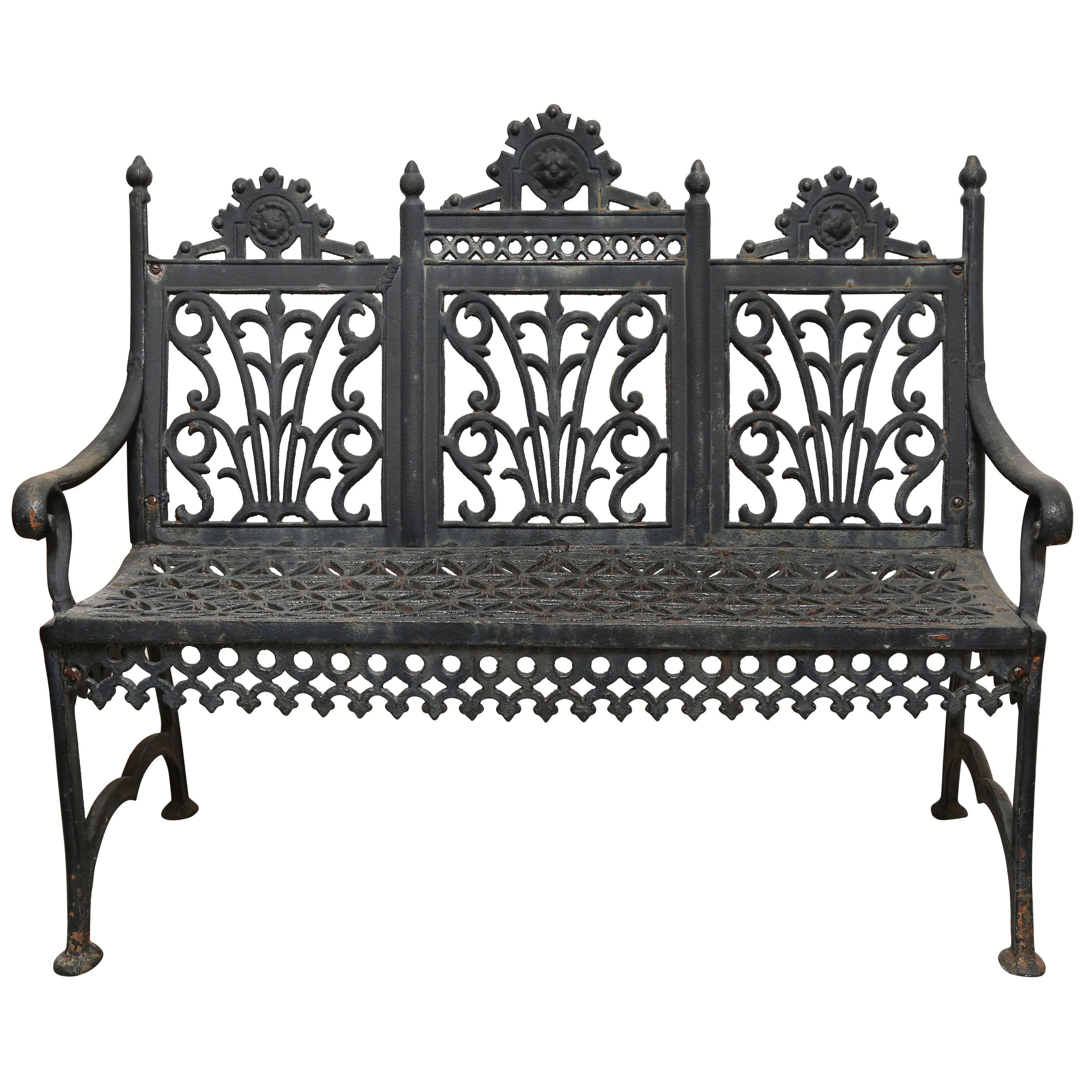 Child's Wrought Iron Bench