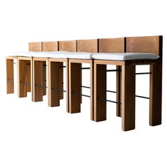 Chile Counter Stools in White Oak for Marco