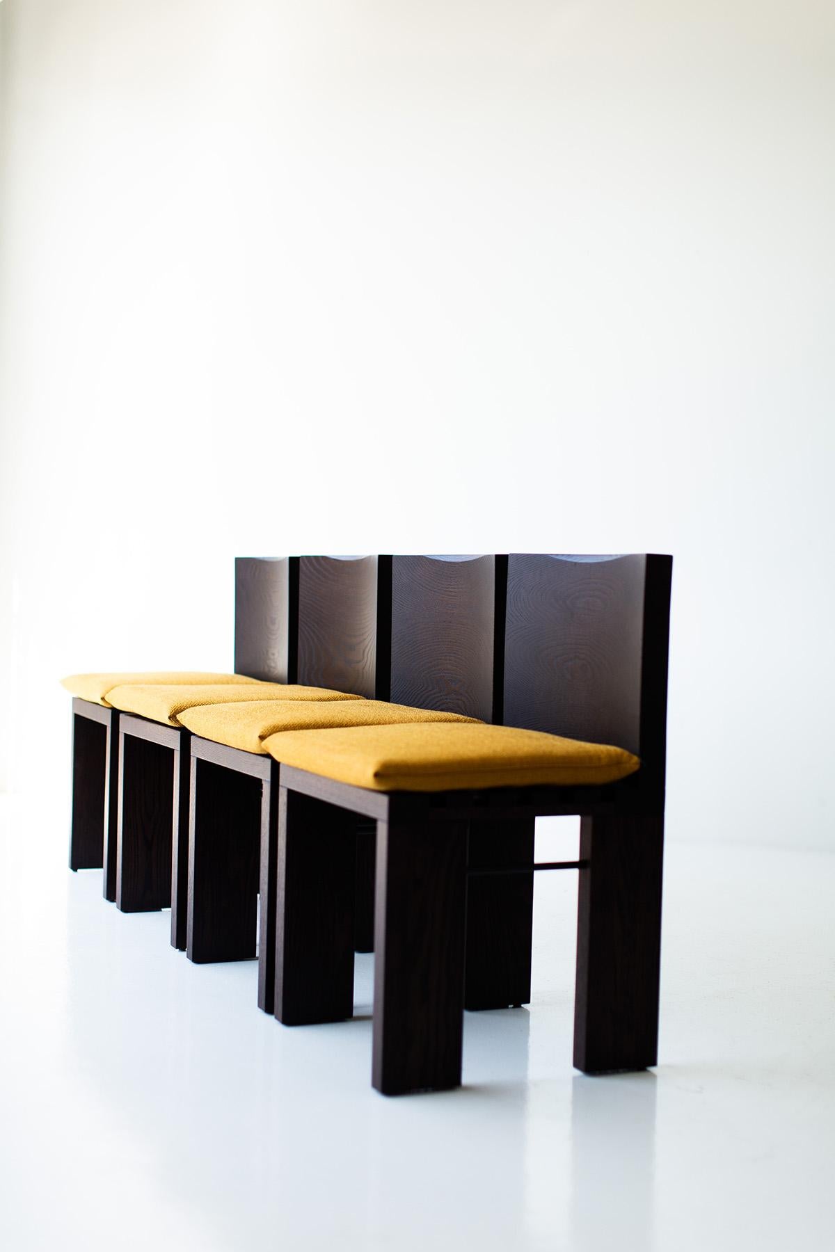 Fait main Chaises de salle à manger Bertu, chaise de salle à manger moderne, bois, Chili en vente