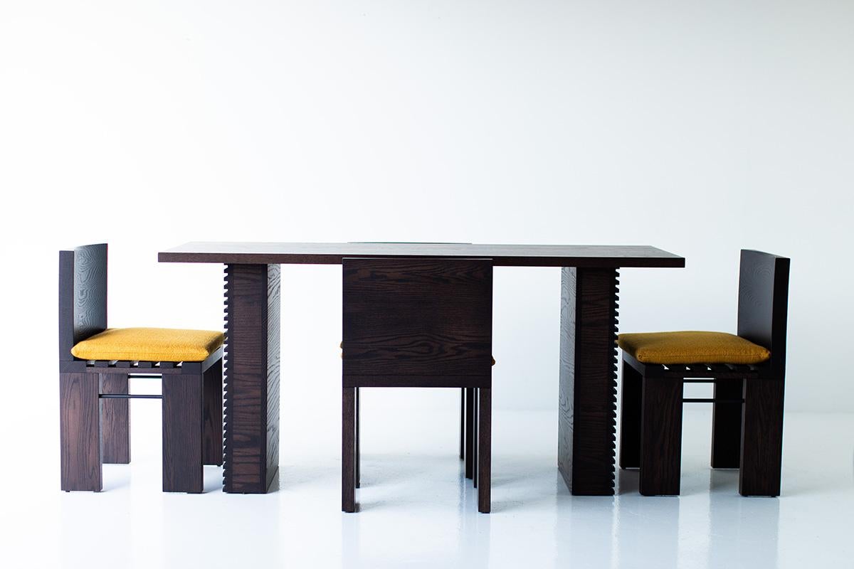 Bois Chaises de salle à manger Bertu, chaise de salle à manger moderne, bois, Chili en vente