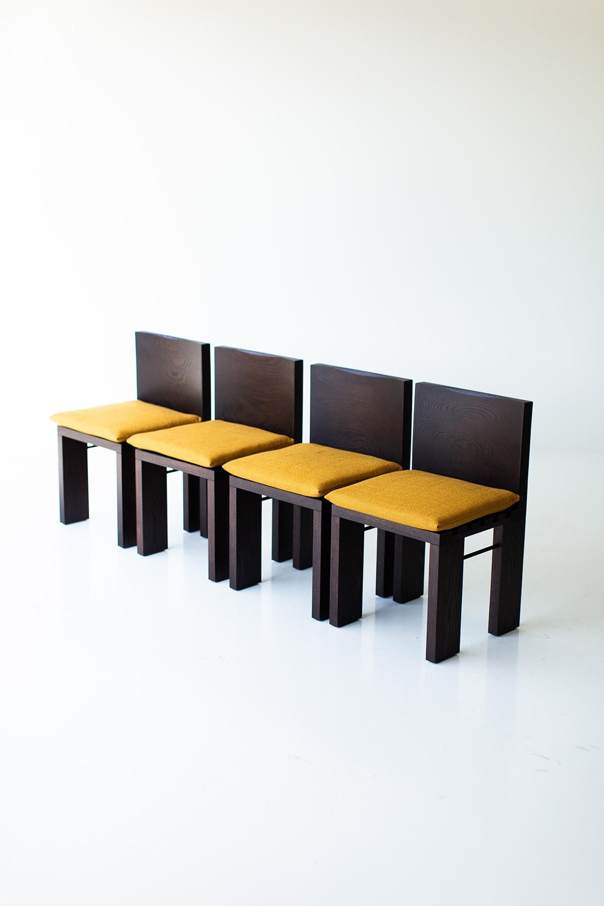 Chaises de salle à manger Bertu, chaise de salle à manger moderne, bois, Chili en vente 1