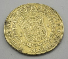 Chilean 1791 Eight Escudos Gold Coin