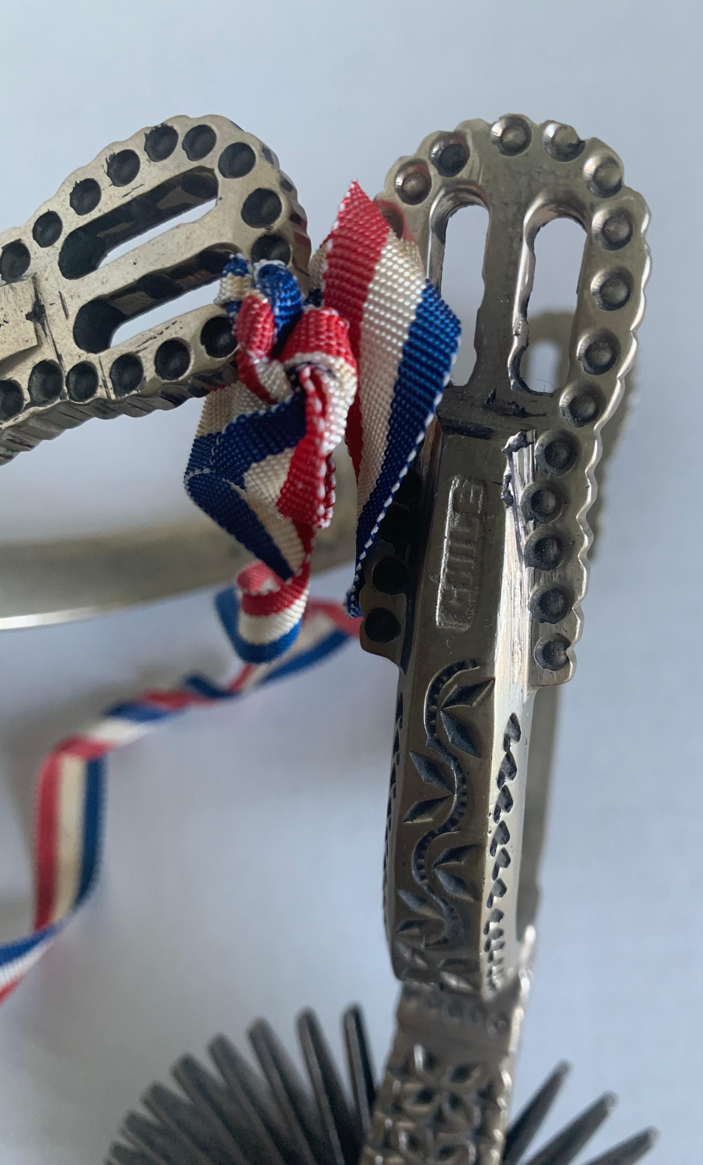Chilean Metal Huasos Spurs For Sale 1