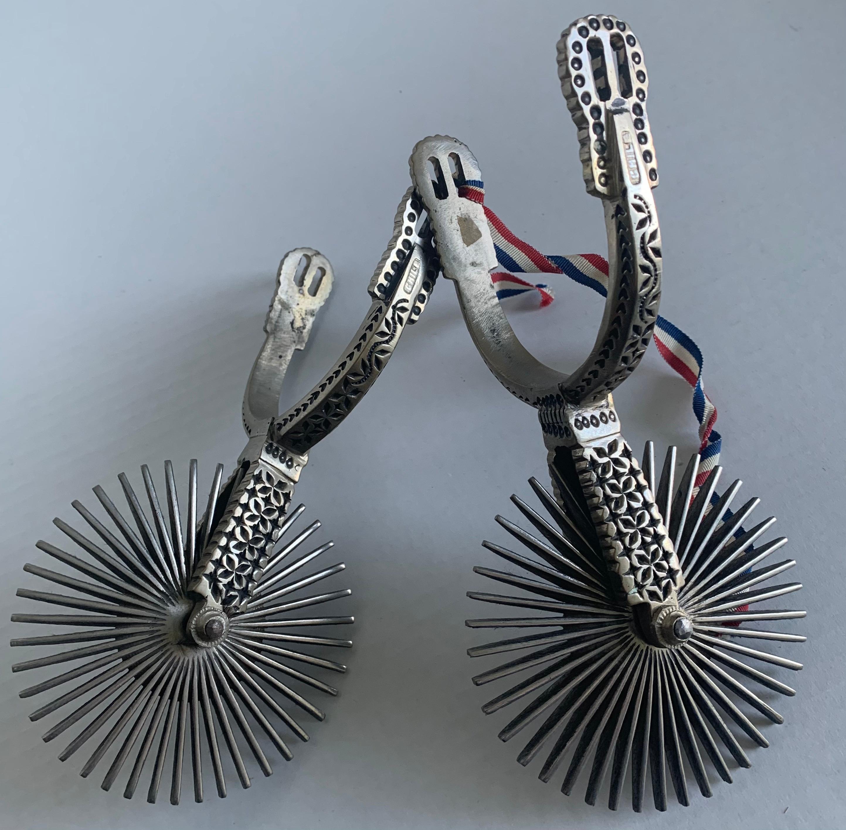 Chilean Metal Huasos Spurs For Sale 2